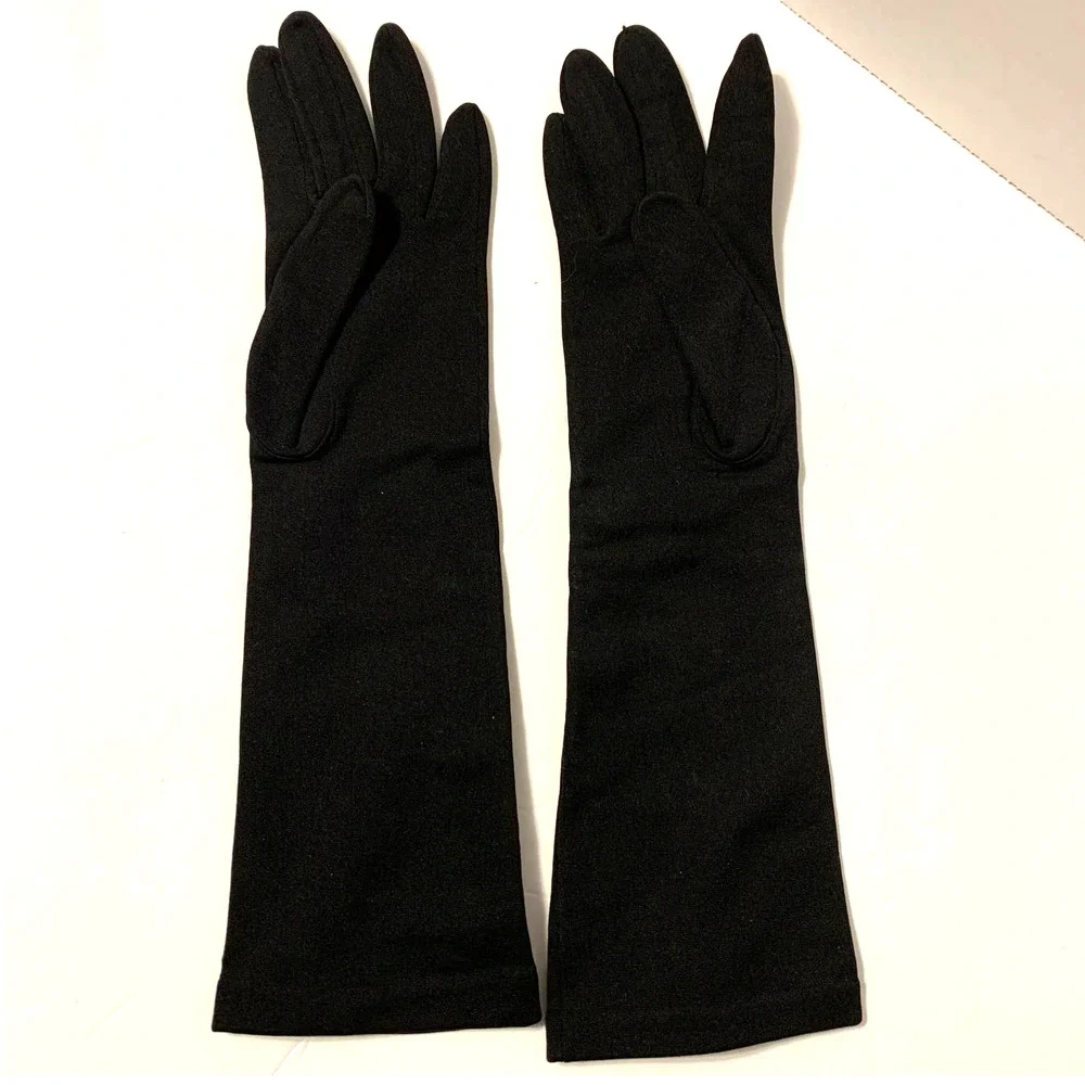 Dress Gloves Wool Embroidered Button Holes 13.5